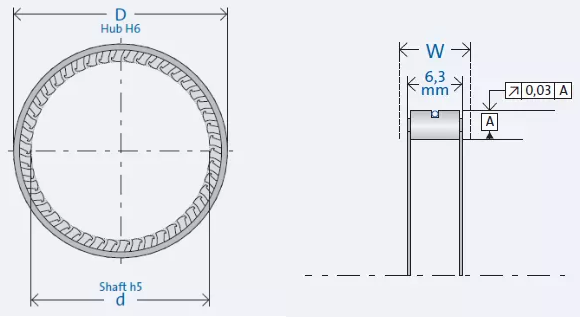 FE 423Z2 FE 423Z подшипников муфты пути подшашки одного FE423Z FE423Z2 стальной 1