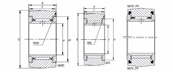 Китайская фабрика NATR NATV NATR6 NATV6 PP 6x19x12 Cam Follower Needle One Way Roller Bearing Track Bearing 2